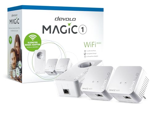 Devolo Magic 1 WiFi Mini Multiroom Kit (1200 Mbit, G.hn, Powerline + Wi-FI, Mesh), 8570