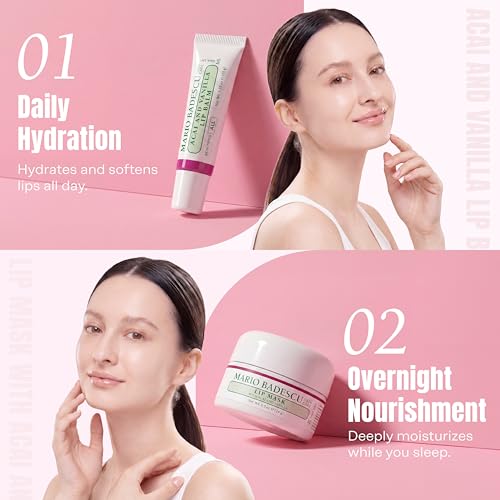 Mario Badescu Lip Mask, Overnight Lip Treatment Enriched With Skin Softening Coconut Oil and Hydrating Shea Butter - Imagem 3