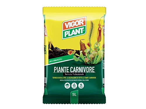 VIGORPLANT Terriccio per Piante Carnivore 5LT saracenia Dionea muscipula AMDGarden