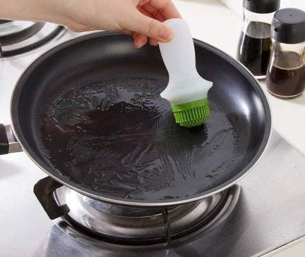 DR Mall Nirva Silicone Kitchen Cooking Oil Backing Basting Spatula and Brush
