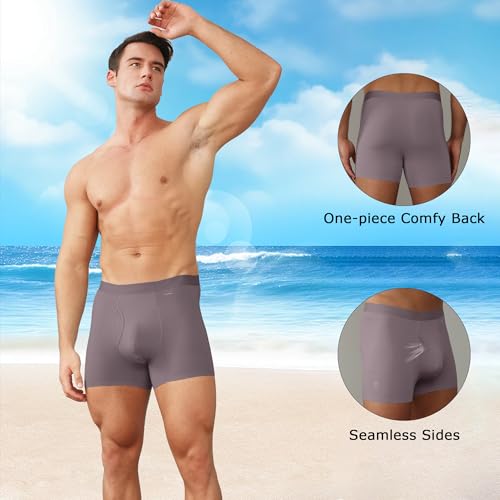 Premium Men's Naked Feeling Air Micro Modal Boxer Briefs - Softer Than Cotton-Athleisure Mens Underwear Trunks4