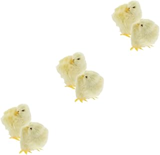 ibasenice 6 Pçs Miniaturas De Ornamento De Pintinho Bichinho De Pelúcia Para Bebê Em Miniatura Pintinho Cesta De Enchimento Para Crianças Mini Pom Pintinhos Decoração De Pintinho De Pelúcia