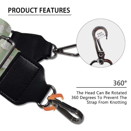Image of Halloween Handbag Strap Canvas Purse Strap Colorful Bat Black Shoulder Strap Multicolor Bats Replacement Strap