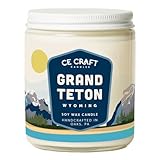 CE Craft - National Park Inspired Candles - Nature Scents for Home - Perfect Gifts for Outdoor Lovers, Adventure Seekers, and Aromatherapy (Grand Teton, Vanilla Oak)