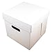 FunCakes Tortenschachtel Blanco 25.5x25.5x25cm, Weiß, 25, 5 x 25, 5 x 25 cm
