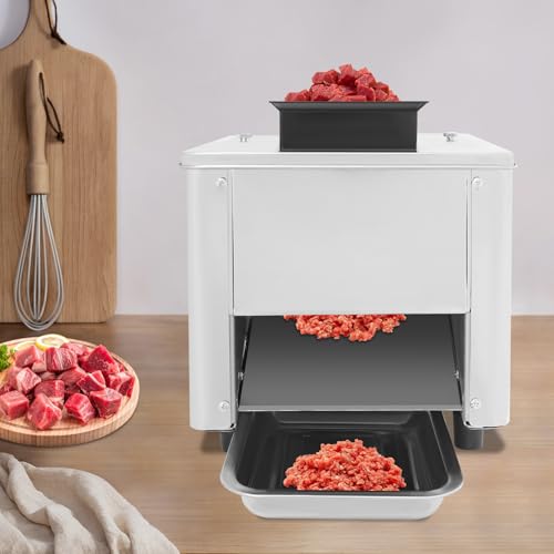 Máquina cortadora de carne acero inoxidable 850W 330Lb/h miniatura 3