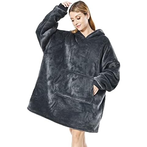 Seogva Oversized Sherpa Hoodie Blanket Cover