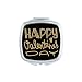 Happy Valentine Day Gold Quote Style Mirror Square Portable Hand Pocket Makeup