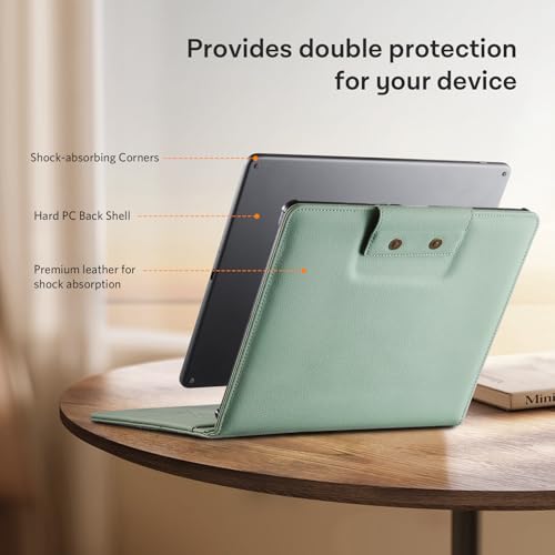 Image of CoBak Premium PU Leather Case for 11 inch Kindle Scribe 3rd Gen 2025, Kindle Scribe Colorsoft, TouchPad D10, Folio Cover with Pen Holder, Auto Sleep /Wake, Card Slots & File Folders, Not for Remarkable