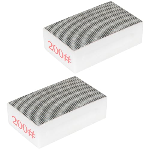 Image of 2Pcs Diamond Sponge Cleaning Brick, Cleaning Sponge, Lightweight and Flexible, Suitable for Cleaning Kitchen Utensils, Plates, Stove, Barbecue Grills (200 Grit)