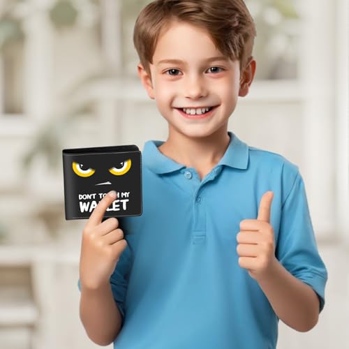 Image of Boys Wallet for Kids, Teen Boy Baseball Wallets 9-12 8-10 8-12, Cool Novelty Leather Bifold Rfid Blocking Purse Coin Pocket Zipper Id Window for Children Men Male Youth Guys Birthday Gifts