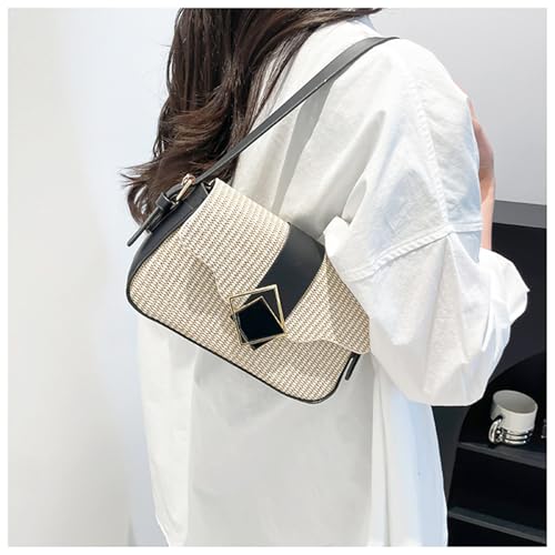 Beach Bag for Women, Underarm Straw Bags, Raffia Bag Suitable for Vacation Travel Daily(Style 3)3