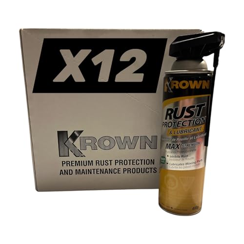 Krown Rust Control, T40, Rust Protection & Lubricant, Corrosion Protection, Metal Surface Penetrent, Marine, Home, Industrial 14oz (12)
