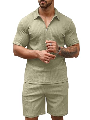 Image of Vogaan Men's Premium Cotton Blend Pyjama Set | Stylish Solid Polo Tshirt and Shorts | Casual Night Suit Wear Set for Man | Summer Co-ords Set with Shorts | Comfortable Nightwear & Loungewear