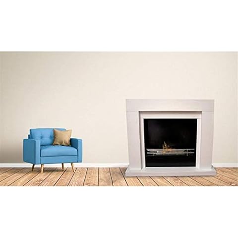 Tecno Air System BIOAUDIN B Bioethanol Fireplace, White Cover