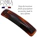 Camila Paris CP3019-CP3018 French Hair Barrette Clip for Girls, Combo, Rubberized Metal Clasp Strong Hold Grip Hair Clips for Women, No Slip Durable and Styling Girls Hair Accessories, Made in France