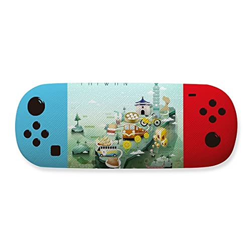 Étui de rangement pour lunettes motif Taïwan idée cadeau geek