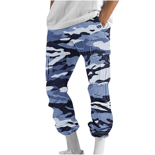 Dgoopd Cargo Joggers Men Lightweight Elastic Waist Pants Baggy Jogger Pants Outdoor Hiking Pants Athletic Pants with Pockets4