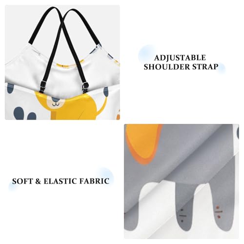 Lion and Elephant Girls One-Piece Swimsuit Beach Bathing Suit3