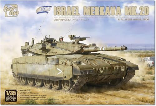 Maquette Char Israel Merkava MK.2D Border Model bt-037 à l'échelle 1:35 avec intérieur complet