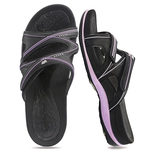 Image of Gold Pigeon Shoes SIGNATURE Comfort Walking Slides Sandals for Women | Arch Support, Waterproof, Non-Slip