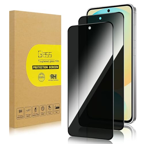 Lokyoo 2 Stück Sichtschutz Full Screen für Samsung Galaxy S24 FE Anti-Spy Panzer Schutz Glas Folie Schutzfolie Kante zu Kante Displayschutz Hat Keinen Einfluss auf die Hülle