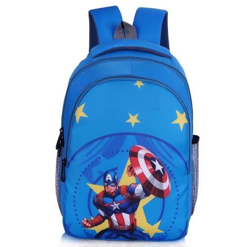 Image of GOOD STAR Polyester kids Primary School Backpack, 30 Litres, Cartoon Print, for Nursery to 5th Standard Boys and Girls Tuition Lightweight cartoon Bag