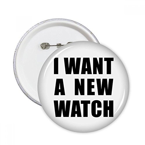 Pins bouton montre ronde idée cadeau originale pour customiser les vêtements lot de 5 XL