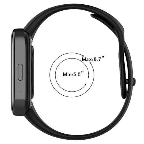 Image of Bands for Redmi Watch 3 ACTIVE Smartwatch Only, Soft Silicone Replacement Straps for Men & Women Comfort and Flexible Strap (Not for Watch 3)