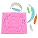 Mujiang 6 Feathers Silicone Fondant Molds Candy Making Cake Decorating Chocoloate Mould for Sugar Craft Gum Paste