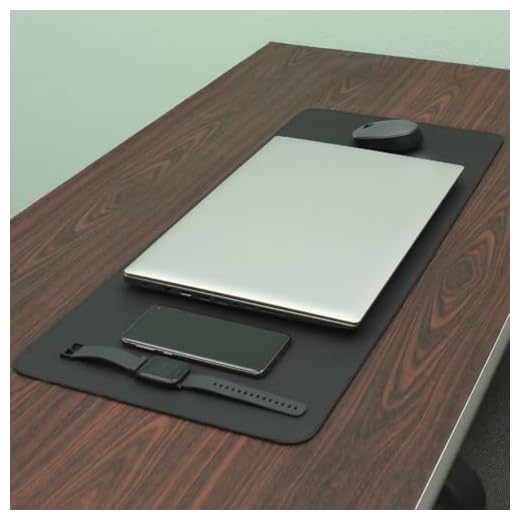 Desk Pad Mouse Pad Feroz Wf 90x40 e Porta Copos Cor:Preto