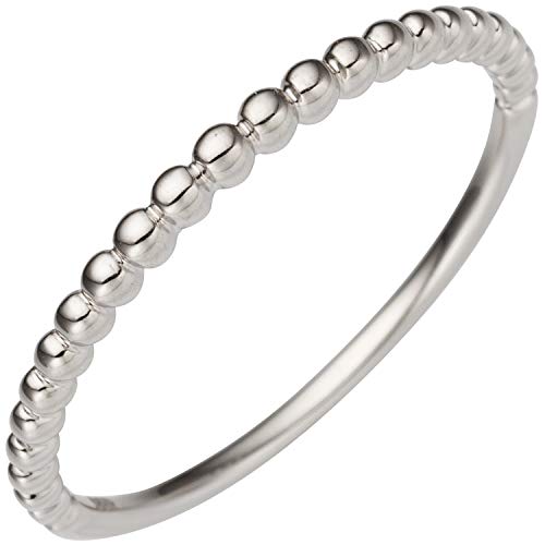 Preisvergleich Produktbild JOBO Damen-Ring Kugelring aus 585 Weißgold Größe 58