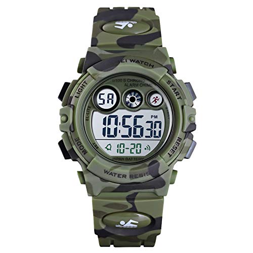 SKMEI Kids Watch, Digital Sports Waterproof Watch for Boys Girls, Outdoor Multifunction Chronograph with Colorful LED Backlight Analog Watches for...