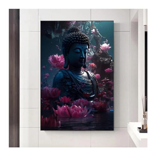 Statue de Bouddha affiche zen pour décoration murale grand salon