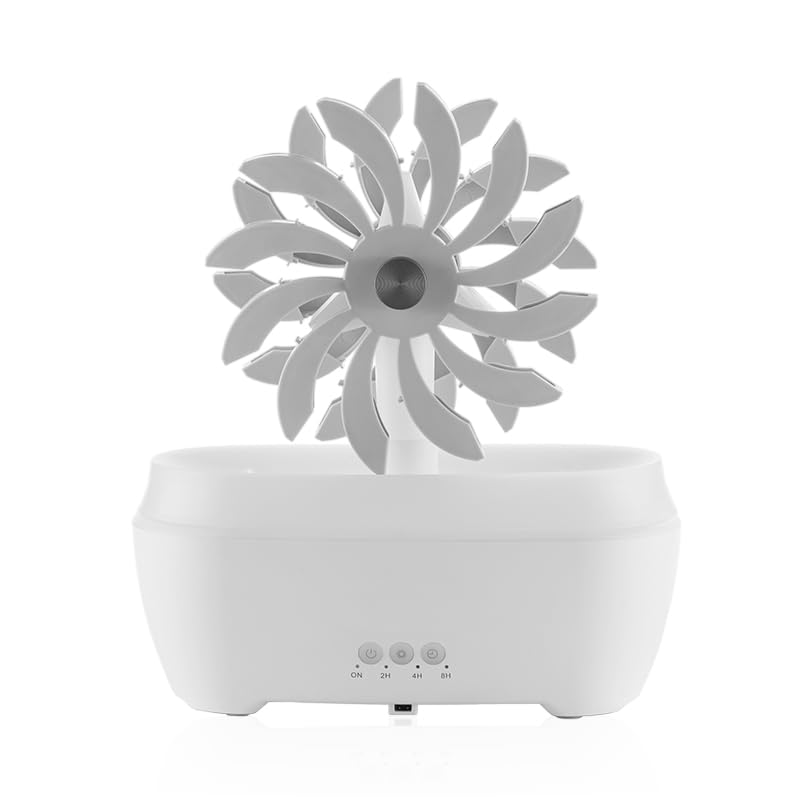 Windmill Aromatherapy Diffuser 300ml Cloud and rain humidifier Indoor Aromatherapy Machine Baby humidifier