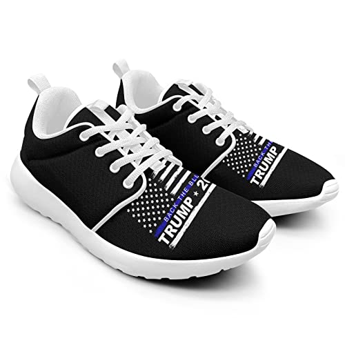 Pitovozu American Flag Trump 2024 Sneaker Women Athletic Shoes Personalited Running Shoes Comfortable Sports Sneaker