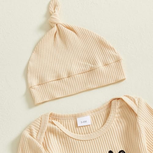 Twice The Love Half The Sleep Newborn Baby Girl Boy Twins Matching Outfits Fall Mitten Cuffs Knitted Jumpsuit Romper3