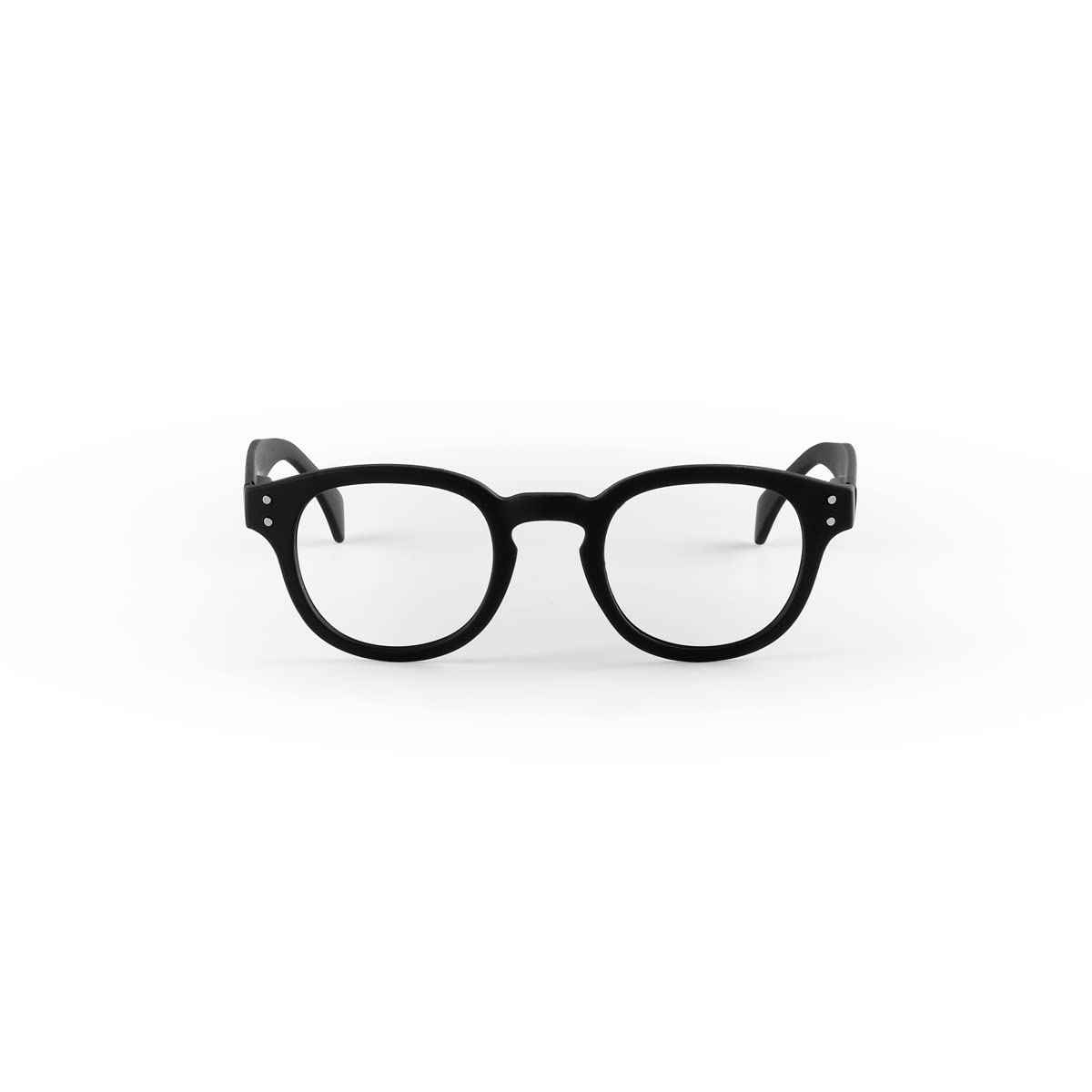 Popme Hombre y Mujer, Lectura con Lentes Anti, Gafas para Presbicia, Filtro Luz Azul, 1,5 dioptrías, Regaliz Negro, Talla única Unisex Adulto
