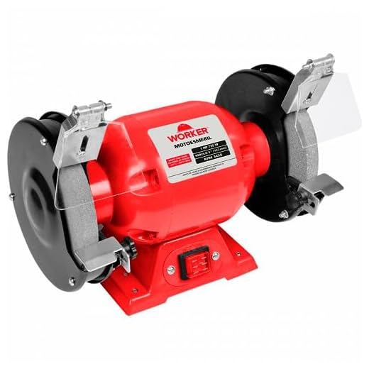 Moto Esmeril Worker de Bancada 6'' 1HP 735W Bivolt - 201838