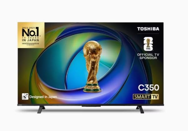 Toshiba 50C350RP Smart TV, 50-inch 4K QLED, Dolby Vision Atmos