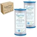 SafeFlow Essentials 10" x 4.5" Whole House Pleated Sediment Filter for Well Water – Replacement Cartridge for GE FXHSC, Culligan R50-BBSA, Pentek R50-BB, WFHDC3001, American Plumber W50PEHD, GXWH40L