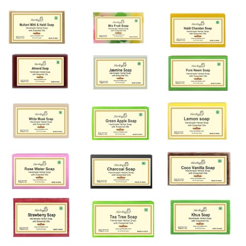 Image of Herbal Handmade Soaps for Double Nourishment (20 x 125 g)