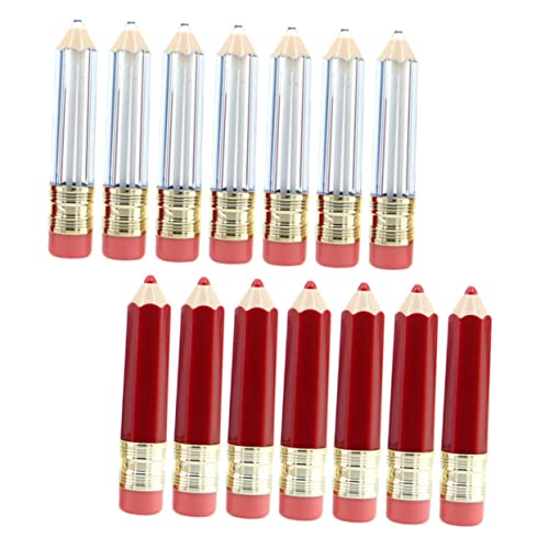 Ipetboom 3 Juegos Tubo Vacío De Lápiz Labial Delineador De Labios Tinte Total Para Cutículas Bálsamo De Aceite Hidratante Barril Vacío Llavero De Lápiz Tubos Botella De 14 Uds * 3