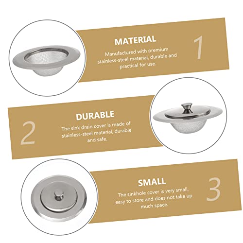 Set de 2 coladores para fregadero de acero inoxidable miniatura 4