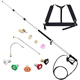 CO-Z 18' Telescopic Washer Wand, 3 Extensiosn Telescope Sprayer Wand for Pressure Washer,...
