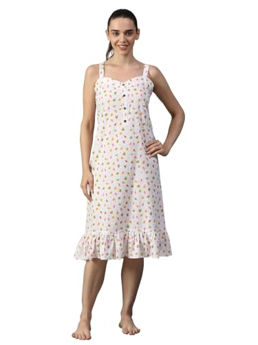 Image of Women Printed Cotton Nighty Nightdress Maxi S /M /L /XL /2XL.