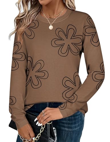Image of Zeagoo Sweaters for Women Fall Outfits Trendy 2025 Long Sleeve Shirts Bussiness Casual Knit Pullover Sweater Tops