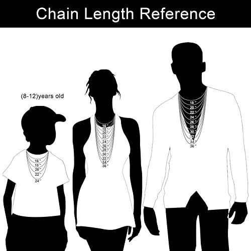 Bowisheet 2Mm Black Square Rolo Chain Stainless Steel Round Box Chain Necklace Men Women Jewelry 16Inches #TOP4