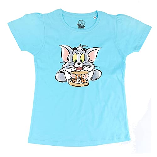 Image of Tom & Jerry by Wear Your Mind Girl's Regular Fit T-Shirt