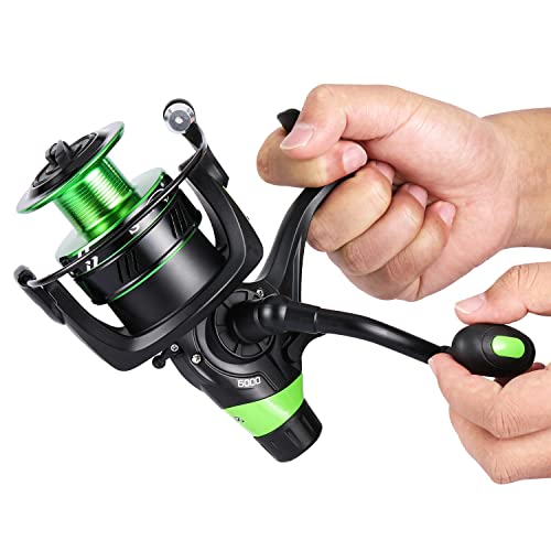Image of Sougayilang Spinning Reel 13+1 Stainless Steel BB Bait Feeder Carp Fishing Reel for Freshwater and Saltwater-KO4000